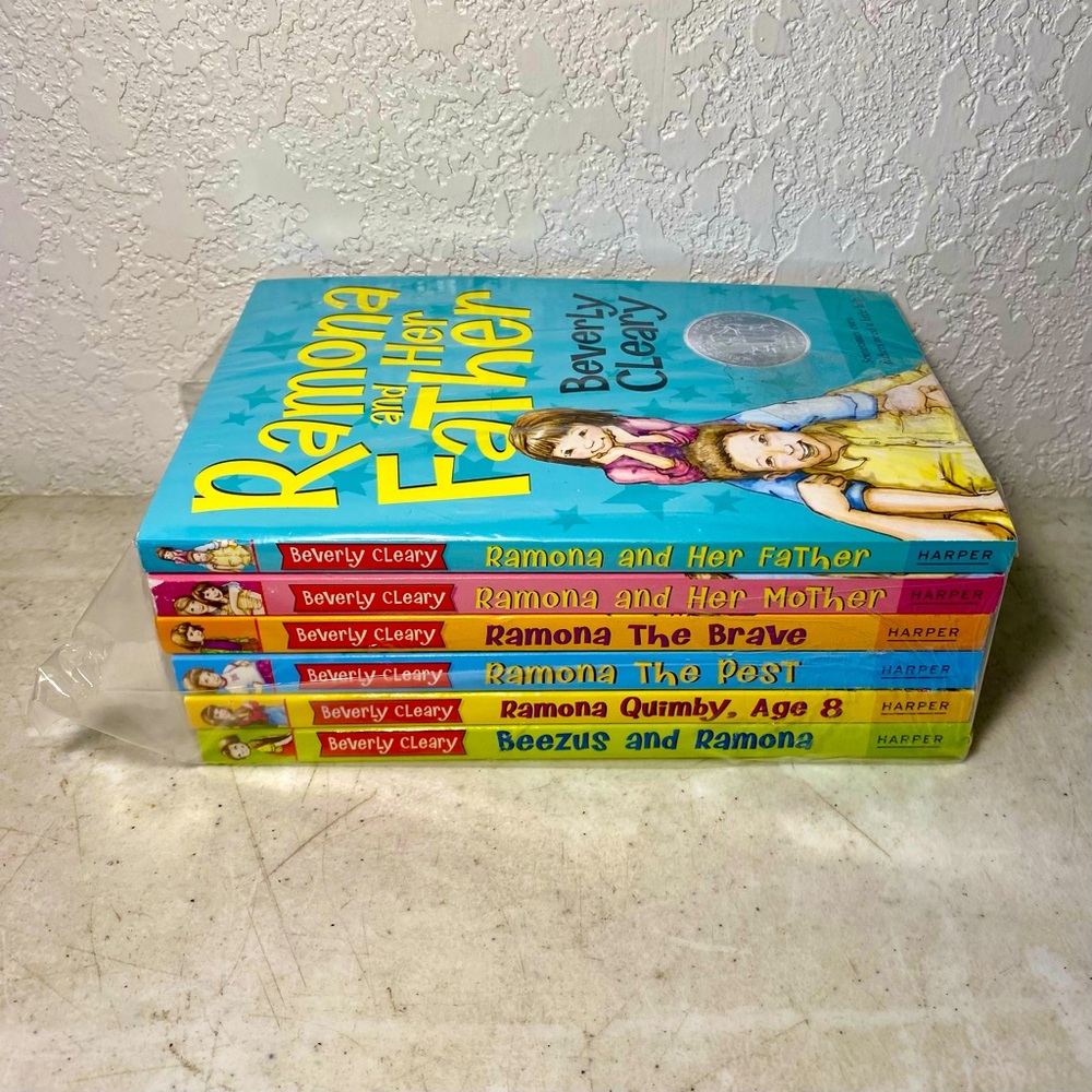 Beverly Cleary Lot Of 6 Books - RAMONA - Father - Mother -  Beezus - Brave -Pest